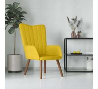 vidaXL Sillón de relax de terciopelo amarillo mostaza