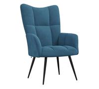 Vidaxl sillón de relax de terciopelo azul