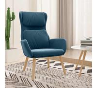 vidaXL Sillón de relax de terciopelo azul