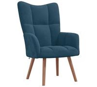 vidaXL Sillón de Relax de Terciopelo Azul