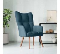 vidaXL Sillón de relax de terciopelo azul