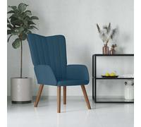 vidaXL Sillón de relax de terciopelo azul