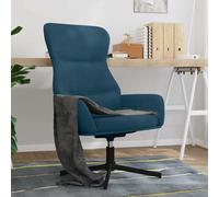 vidaXL Sillón de relax de terciopelo azul