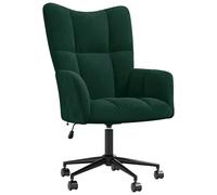 vidaXL Sillón de relax de terciopelo en color Gris oscuro/Negro/Verde oscuro y más