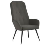 vidaXL Sillón de relax de terciopelo Gris claro, Gris oscuro, Azul Sillon Dormitorio Sillon Comodos Silla Relax Sillón Sofá Dark gray