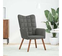 vidaXL Sillón de relax de terciopelo gris oscuro