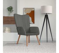 vidaXL Sillón de relax de terciopelo gris oscuro