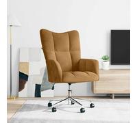 vidaXL Sillón de relax de terciopelo marrón