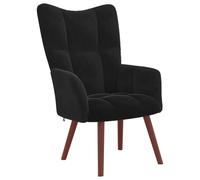 vidaXL Sillón de relax de terciopelo negro