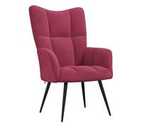 Sillón Polks respaldo alto con reposabrazos 96,5x61x70 cm Maroon