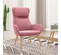 vidaXL Sillón de relax de terciopelo rosa