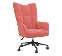 vidaXL Sillón de relax de terciopelo rosa