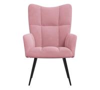 Vidaxl sillón de relax de terciopelo rosa