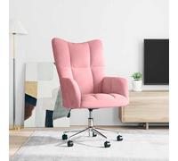 vidaXL Sillón de relax de terciopelo rosa