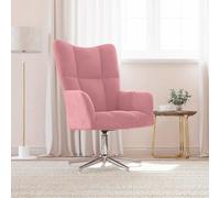 vidaXL Sillón de relax de terciopelo rosa