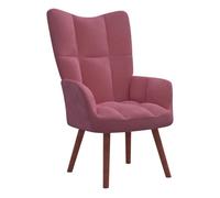 Vidaxl sillón de relax de terciopelo rosa