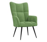 vidaXL Sillón de relax de terciopelo verde claro