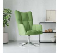 vidaXL Sillón de relax de terciopelo verde claro