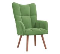Vidaxl sillón de relax de terciopelo verde claro