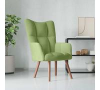 vidaXL Sillón de relax de terciopelo verde claro