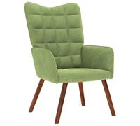 vidaXL Sillón de relax de terciopelo verde claro