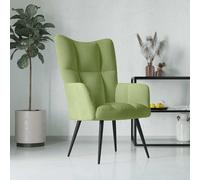 vidaXL Sillón de relax de terciopelo verde claro