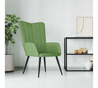 vidaXL Sillón de relax de terciopelo verde claro