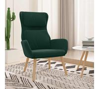 vidaXL Sillón de relax de terciopelo verde oscuro
