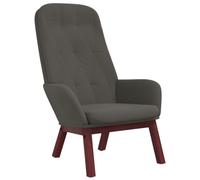 vidaXL Sillón de Relax Silla Butaca Asiento de Relajación Estudio Escritorio Oficina Salón Sala de Estar Mueble Decoración de Terciopelo Gris Oscuro