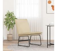 vidaXL Sillón de relax tela color crema 52x75x76 cm