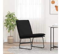 vidaXL Sillón de relax tela negro 52x75x76 cm