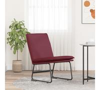 vidaXL Sillón de relax tela rojo tinto 52x75x76 cm