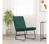 vidaXL Sillón de relax tela verde oscuro 52x75x76 cm