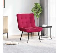 vidaXL Sillón de relax terciopelo rojo vino 64x74x84 cm