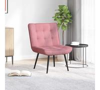 vidaXL Sillón de relax terciopelo rosa 64x74x84 cm