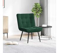 vidaXL Sillón de relax terciopelo verde oscuro 64x74x84 cm