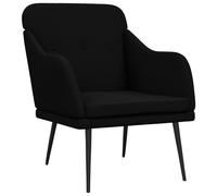 vidaXL Sillón de tela 63x76x80 cm Negro