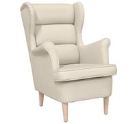 vidaXL Sillón de tela 74x84x100 cm Multicolor Blanco