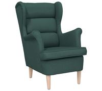 vidaXL Sillón de tela 74x84x100 cm Multicolor Verde oscuro