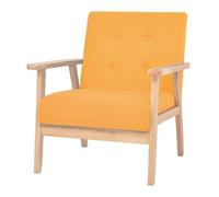 vidaXL Sillón de tela amarillo