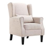 vidaXL Sillón de tela beige