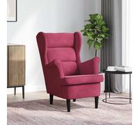 vidaXL Sillón Reina respaldo alto con reposabrazos 100x74x84 cm Maroon