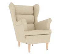Sillón De Tela Crema 74x84x100 Cm Vidaxl