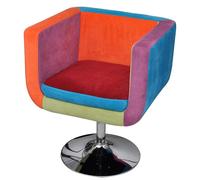 vidaXL Sillón de tela de diseño patchwork