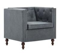 vidaXL Sillón de tela Gris, Gris oscuro, Sillon Dormitorio Sillon Comodos Silla Relax Sillón Sofá Gray