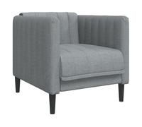 Vidaxl sillón de tela gris oscuro