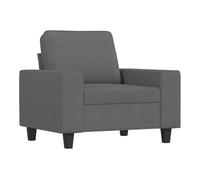 vidaXL Sillón de tela gris oscuro 60 cm