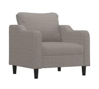 vidaXL Sillón de tela gris taupé 60 cm