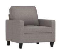 vidaXL Sillón de tela gris taupé 60 cm