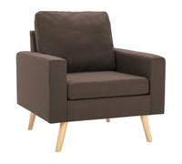 vidaXL Sillón de tela marrón